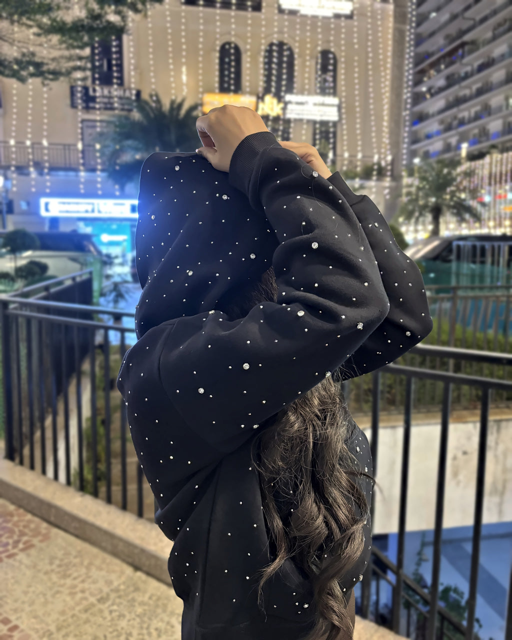 Cosmos Rhinestone Hoodie