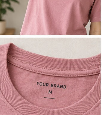 Essential Oversized T-Shirt, ribbed neckline detail